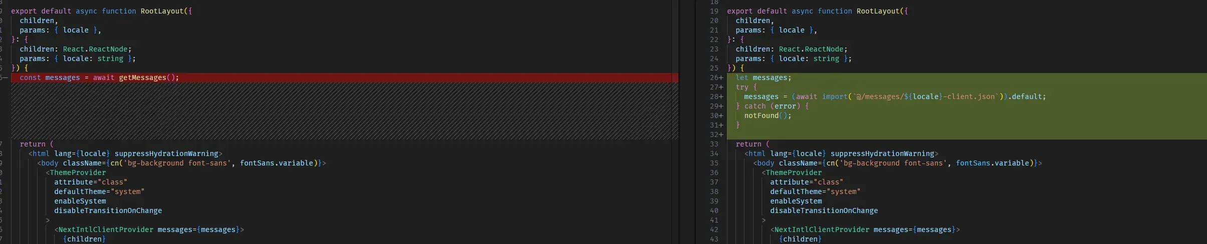 Messages files