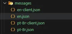 Messages files